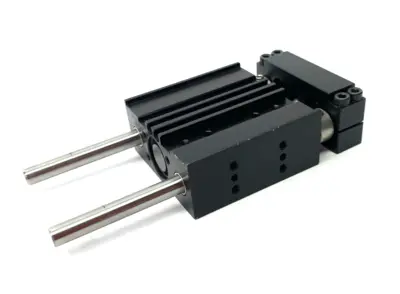USED DESTACO ROBOHAND BLOCK THRUSTER LINEAR SLIDE, SHORT BODY