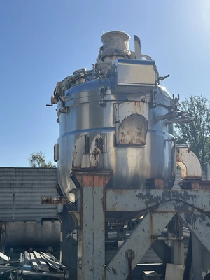 1,000L S/S JKTD  Hemis  Pressindustria Scrape Surface Anchor Reactor