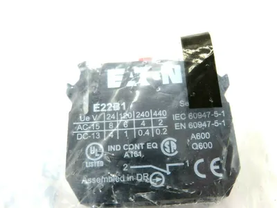 NEW SEALED EATON CORPORATION E22B1 CONTACT BLOCK SER A2