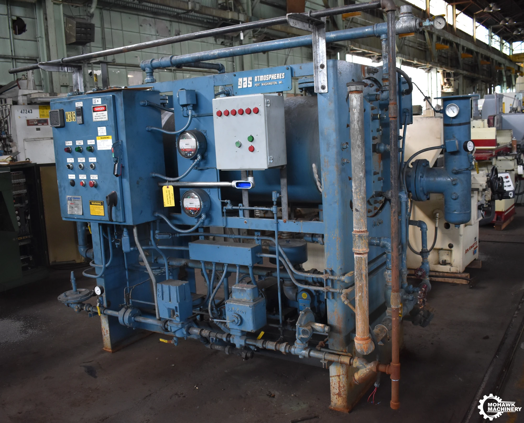 6000 SCHFMODERN EQUIPMENT “XH-600-NM-HE” EXOTHERMIC INERT ATMOSPHERIC GAS GENERATOR w/HONEYWELL UDC1700 TURN DOWN CONTROLLER - WATER COOLED COMBUSTION CHAMBER & HEAT EXCHANGER - WATER SEPERATOR