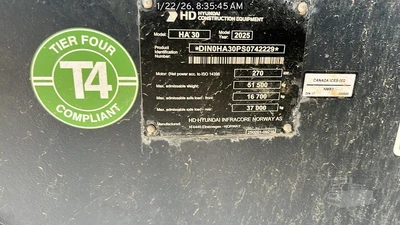 Used 2025 HYUNDAI HA30 Articulated Dump Trucks Texas US | National Equipment Dealers #1422630