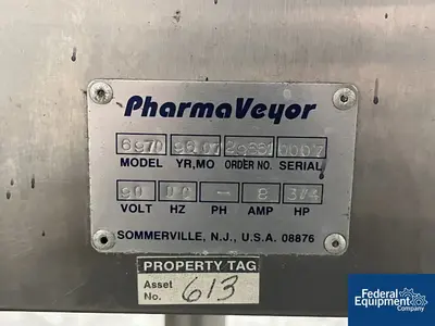 USED Pharmaveyor Pharmaveyor Bidirectional Conveyor, Model 6970