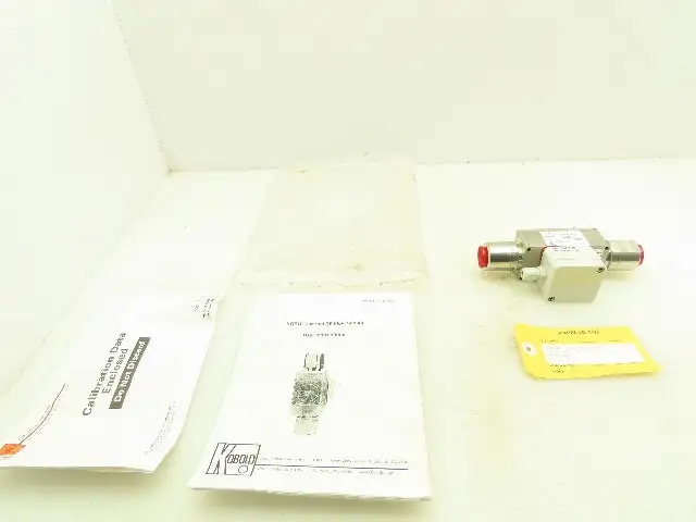 Kobold DF-0705B Paddle Wheel Flow Sensor 1/2" NPT 1450 PSI 5-20 VDC
