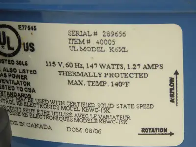 Used FANTECH _UNKNOWN_ Blowers Indiana US | Arrow Industrial #610608