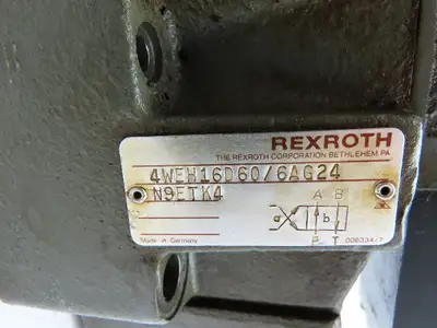 Rexroth 4WEH16D60/6AG24N9ETK4 Hydraulic Directional Solenoid Spool Valve WEH 16
