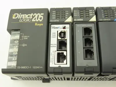 Koyo Direct Logic Do More PLC 6-Slot Rack w/H2 Programmable Controller & I/O