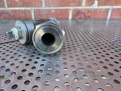 USED SPIRAX SARCO ANSI 600 A351 CF3M STEEL STRAINER W/ 1" SANITARY TO QUICK CONNECT