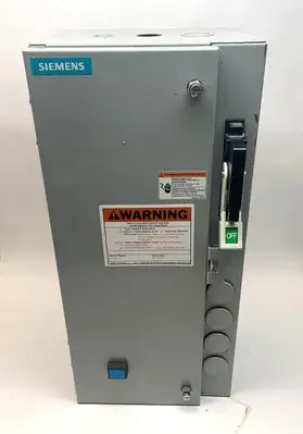 USED SIEMENS THREE PHASE COMBINATION MAGNETIC STARTER