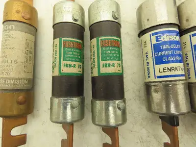 Time Delay Fuse 70A 250VAC Class RK1 RK5 Mixed Brand Lot of 8