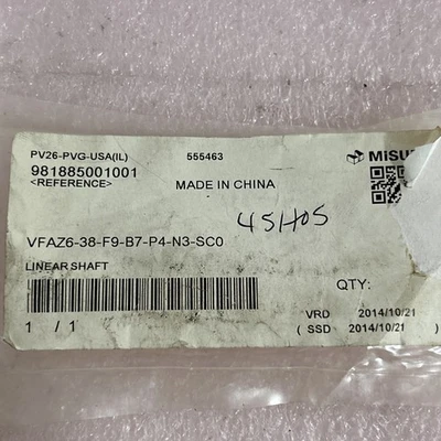 NEW Misumi VFAZ6-38-F9-B7-P4-N3-SCO