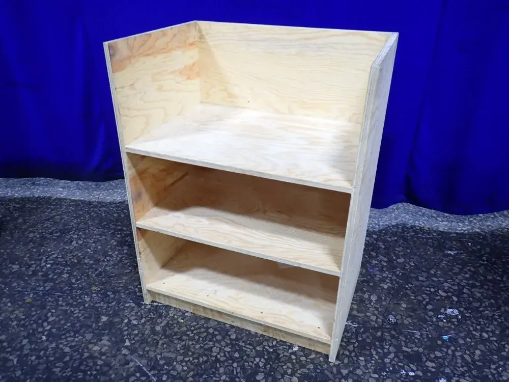 3 Tier (27" X 19") Wooden Shelf