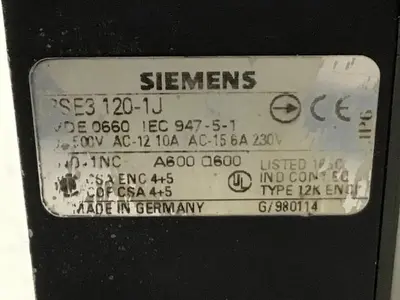 USED SIEMENS 3SE3 120-1J
