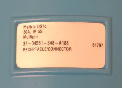 NEW MELTRIC 37-34561-348-A188 RECEPTACLE/CONNECTOR