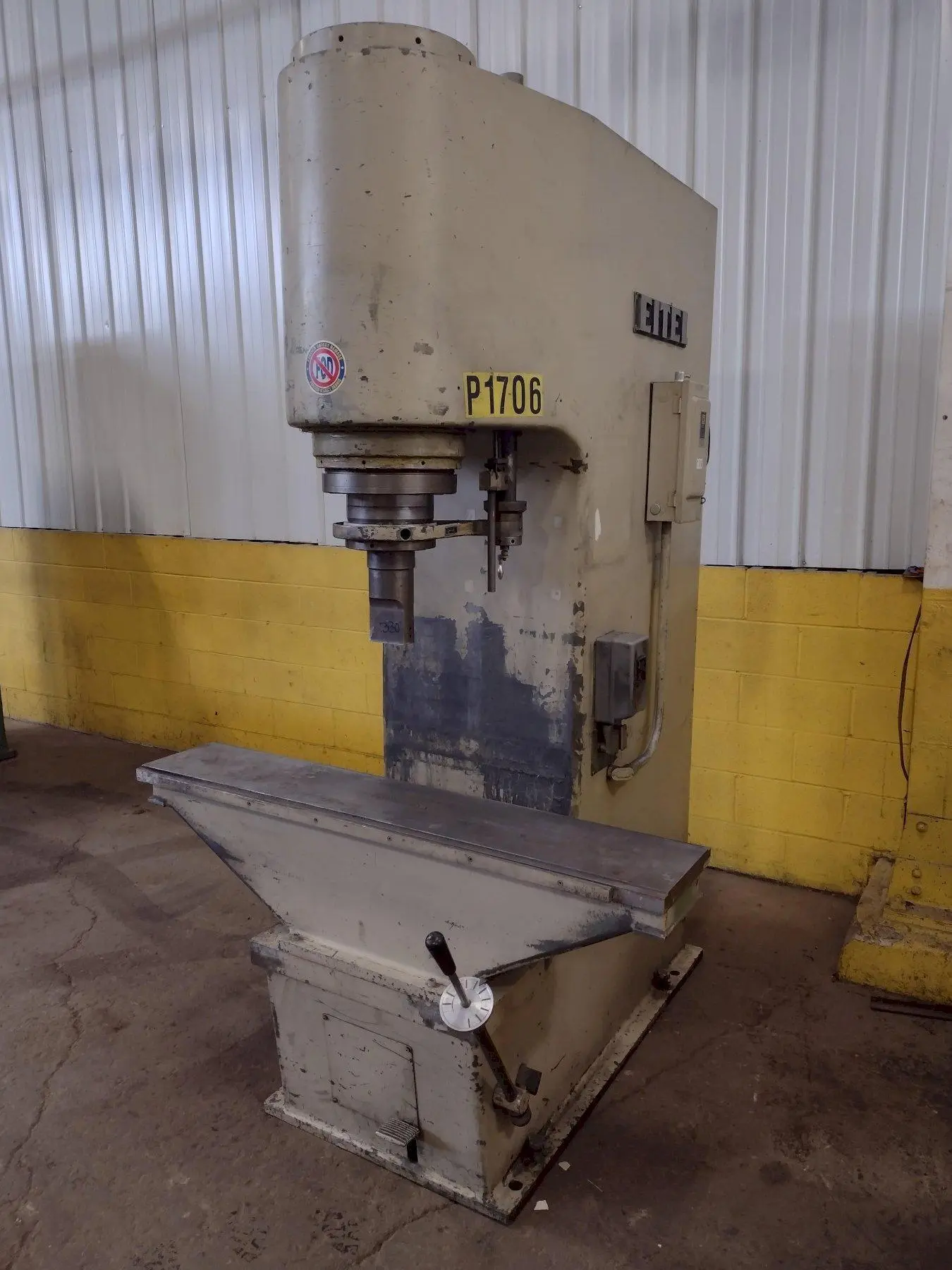 60 TON EITEL MODEL #RP60 HYDRAULIC PRECISION STRAIGHTENING PRESS