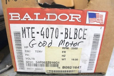 USED BALDOR RELIANCE ME-4070-ALBCE