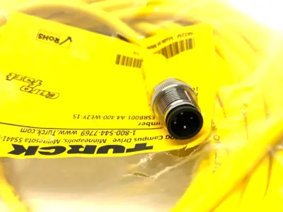 USED TURCK EUROFAST DOUBLE ENDED M12 CORDSET