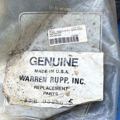 NEW Warren Rupp 476-052-635