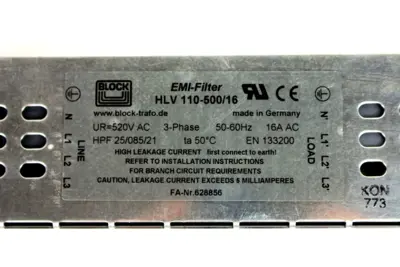 USED BLOCK HLV 110-500/16