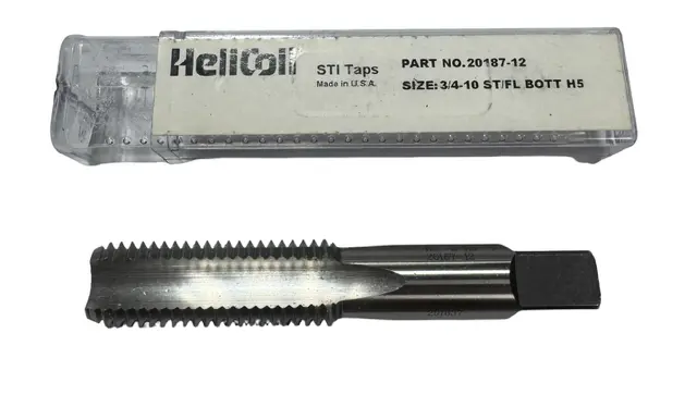 HeliCoil 3/4"-10 HSS Straight Flute STI Tap 4 Flute H5 USA Made
