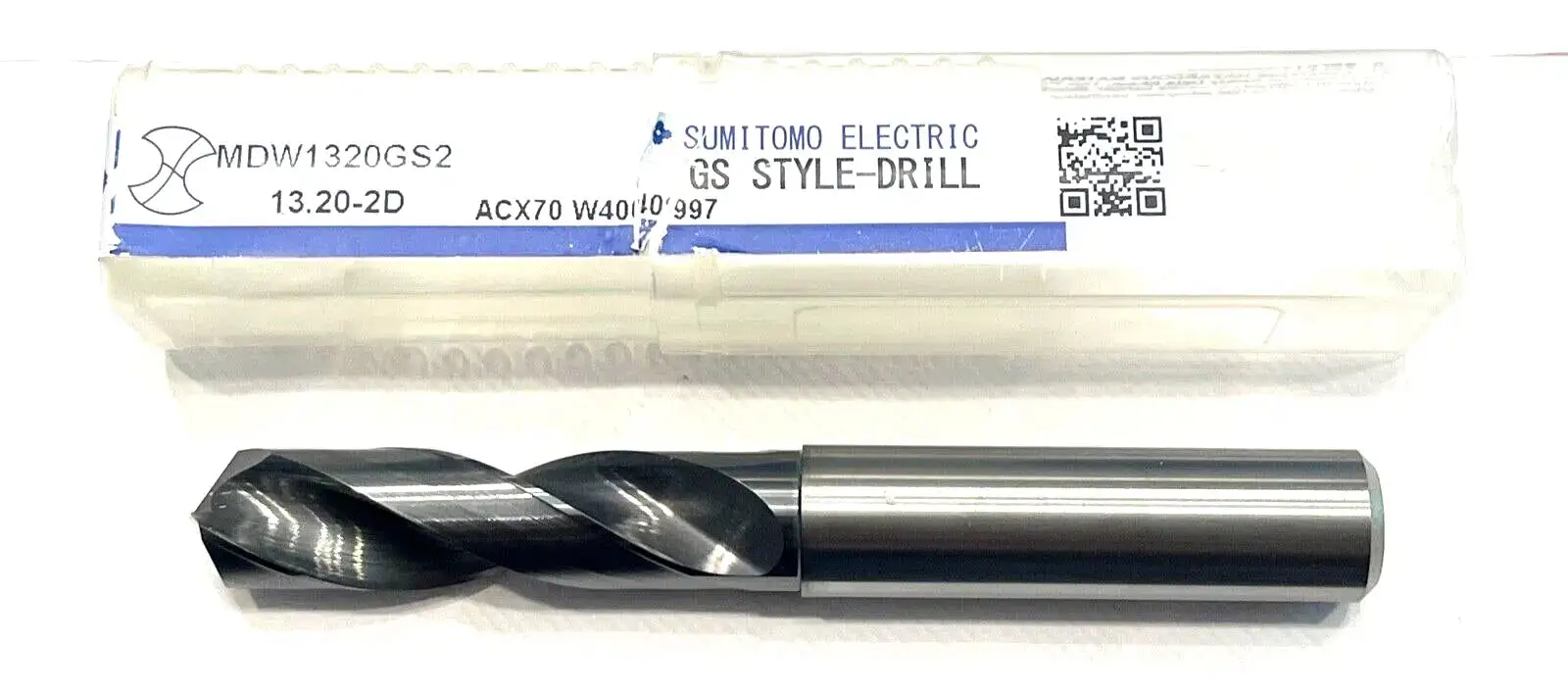 Sumitomo 13.2mm Solid Carbide Drill DEX Coated 135° Point