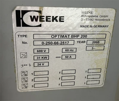 Used 2005 WEEKE BHP 200D CNC Routers Ontario CA | MachineryMax #1384804