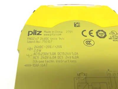 USED PILZ SIGMA CONTACT EXPANSION SAFETY RELAY PNOZ S7 24VDC 4 N/O 1 N/C