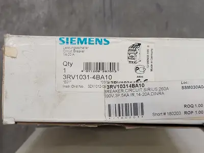NEW SIEMENS 3RV1031-4BA10