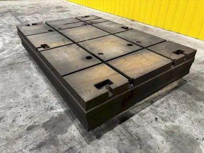 60" X 90.5" X 13" T SLOTTED FLOOR PLATE: STOCK 11835