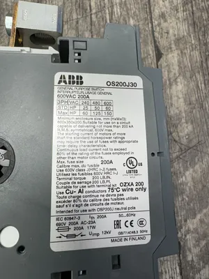 ABB OS200J30 Electrical/PLC/Automation | ESS Industrial Equipment Sales (9)