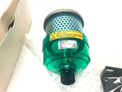 NEW SMC PNEUMATIC EXHAUST CLEANER 3/8" NPT W/ BRACKET