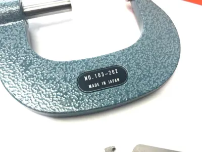 USED MITUTOYO OUTISDE MICROMETER 1-2" RATCHET STOP M120-2"MA