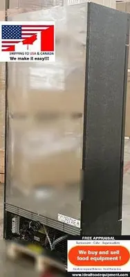 36" wide 2 glass doo refrigerator