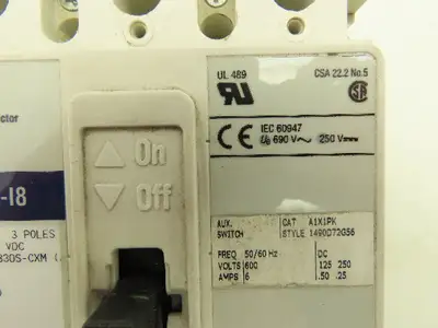 Allen Bradley 140M-I8P-B30S-CXM Motor Circuit Protector Breaker 3P 3A 3PH 600VAC