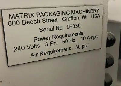 USED PER FILL MATRIX PACKAGING 1016CR