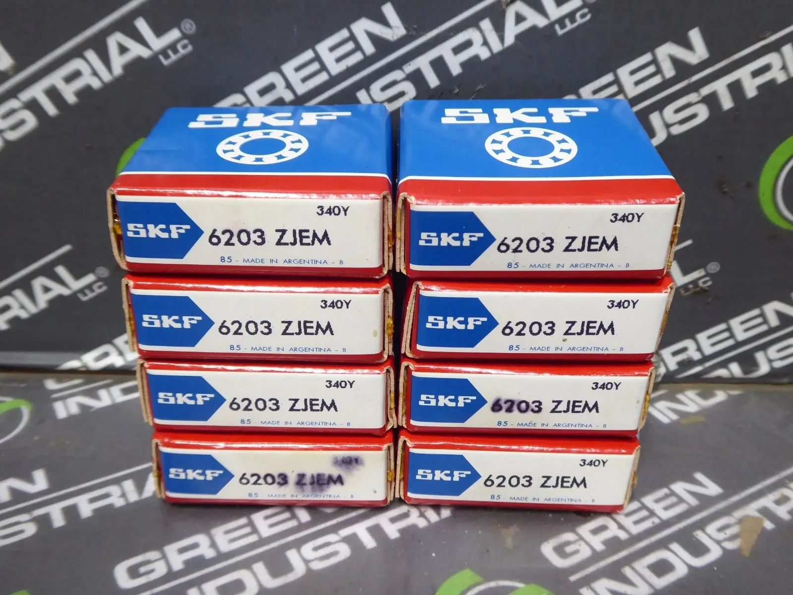 Lot of 8 SKF 6203 ZJEM Single Row Deep Groove Ball Bearings New NIB
