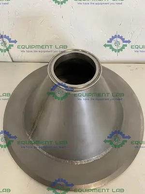Stainless Steel  Sanitary Reducer 12" OD to 2 1/2" Sanitary Fitting 5 1/2" Height