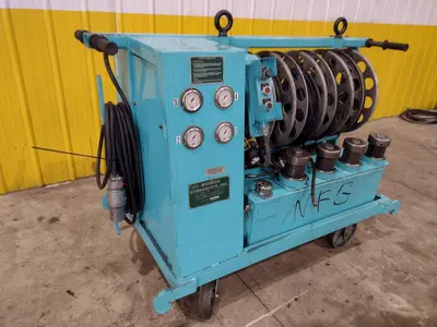 40 TON MODERN HYDRAULICS 4 CYLINDER PORTABLE HYDRAULIC DIE SETTING & SEPARATING SYSTEM: STOCK #23774
