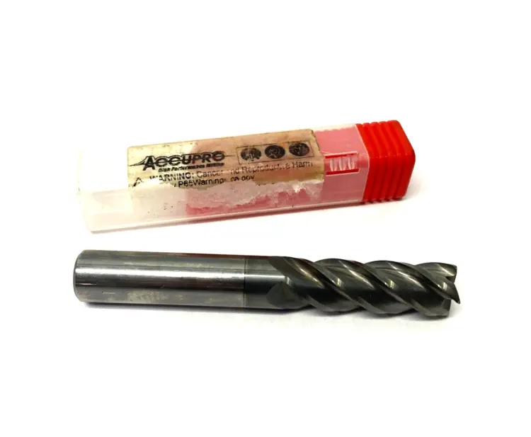 Used ACCUPRO SQUARE END MILL: 1/2" DIA, 1-1/2" LOC, 4 FLUTE, SOLID CARBIDE Carbide Endmills | Maverick Industrial Sales #1102454