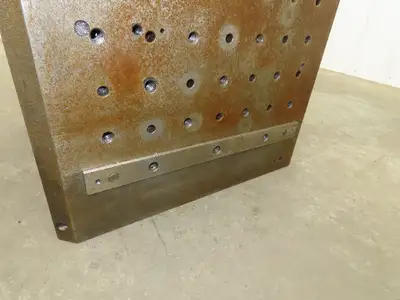 CNC Milling Machine Fixture Table 22"x22"x29" Steel Cast Iron Plate Block