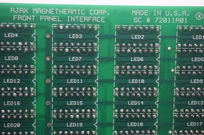 REPAIRED AJAX MAGNETHERMIC 72011A01 FRONT PANEL INTERFACE BOARD