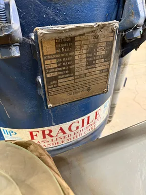 1992 DE DIETRICH 50 GALLON Zbiorniki emaliowane (H = wysokość, L = długość) | Perry Equipment (2)