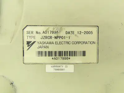 Yaskawa JZRCR-NPP01-1 Hand-Held Teach Pendant For Motoman Robot