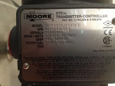 Moore 340FDBA0JB5NN13 XTC Transmitter-Controller