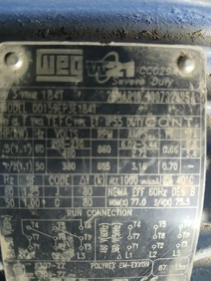 USED WEG 00152EP3E184T
