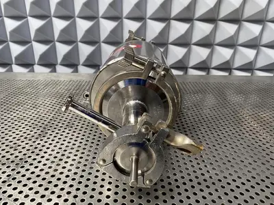 Stainless Steel 11" L x 4" Sanitary Fitting Tank w/ 9" Coiled Immersion Element