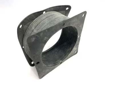 USED HOFFMAN NVENT FLEXIBLE FITTING FEED-THROUGH 8" X 8" 15810 NO HARDWARE
