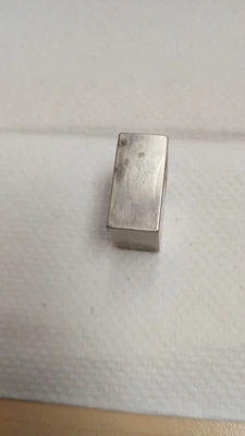 USED Misumi Stopper Block 40HRC 1045 Carbon Steel Counterbored