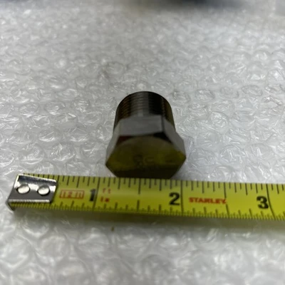 ** New 1/2" NPT Threaded Hex Head Plug  Titanium (QTY Of 4) Fast Shipping #