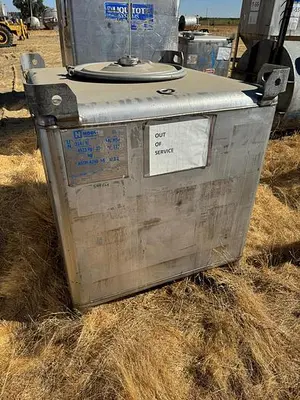 Tank, 350 Gallon, 316 Stainless Steel, LiquiTote, #5991129