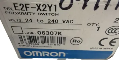 NEW OMRON E2F-X2Y1 PROXIMITY SWITCH 24 TO 240VAC 2M E2FX2Y1